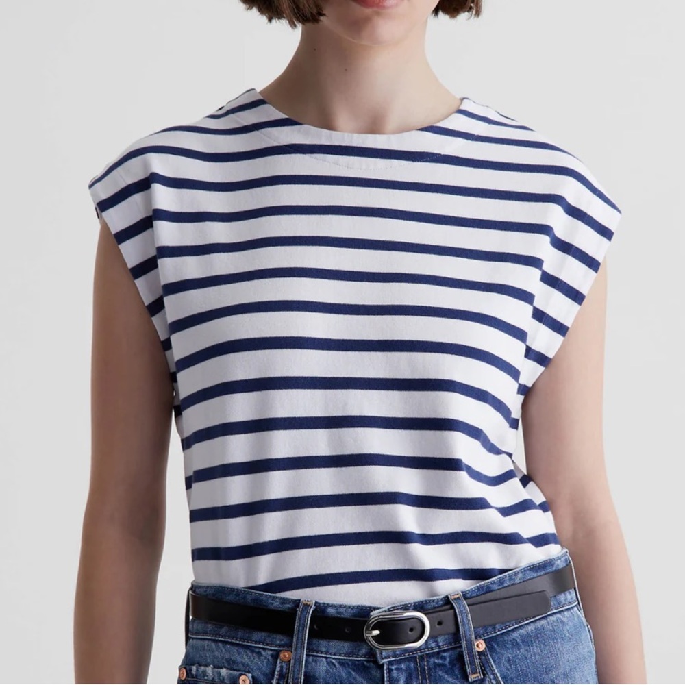 LOFT Striped Crew Tee